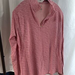 Pink Quarter-Zip Pullover